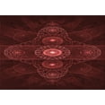 thumbnail image 1 of Ahgly Company Indoor Rectangle Patterned FireBrick Red Area Rugs, 5' x 7', 1 of 6