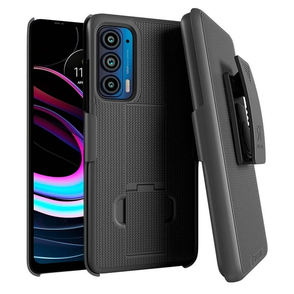 Rome Tech for Motorola Moto Edge 5G UW (2021) Shell Holster Combo Case With Belt clip