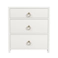 thumbnail image 3 of Home Square 3 Drawer Wood Nightstand in White Finish - Set of 2, 3 of 7