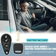 thumbnail image 2 of Unique Bargains 433MHz NHVWB1U711 Control Remoto de Entrada Sin Llave para Subaru Outback 4 Botones, 2 of 7