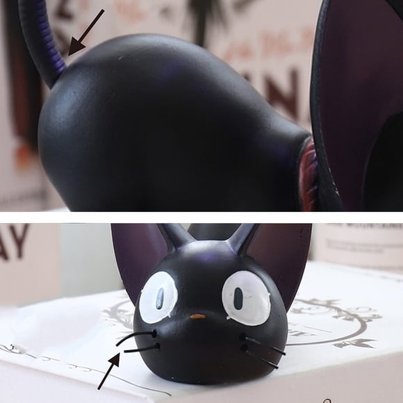 Resin Night Light,Jiji Cat Resin Lamp Black Cats Toys Lamp Cat Resin Lamp Top-Notch Performance
