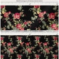 thumbnail image 2 of Soimoi Cotton Poplin Fabric Leaves,Red Berries & Rose Floral Printed Craft Fabric by The Yard 42 Inch Wide, 2 of 7