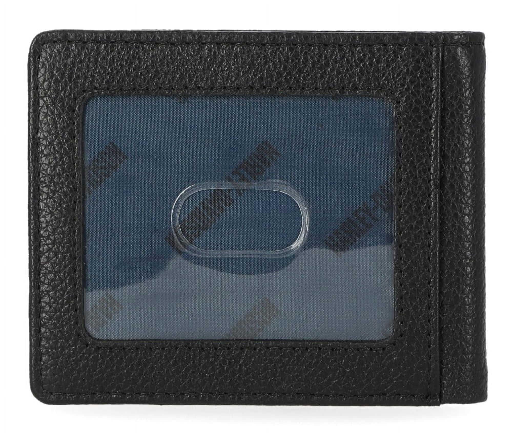 Harley-Davidson Men's Pebble Leather Classic Eagle Billfold Wallet - Black, Harley Davidson