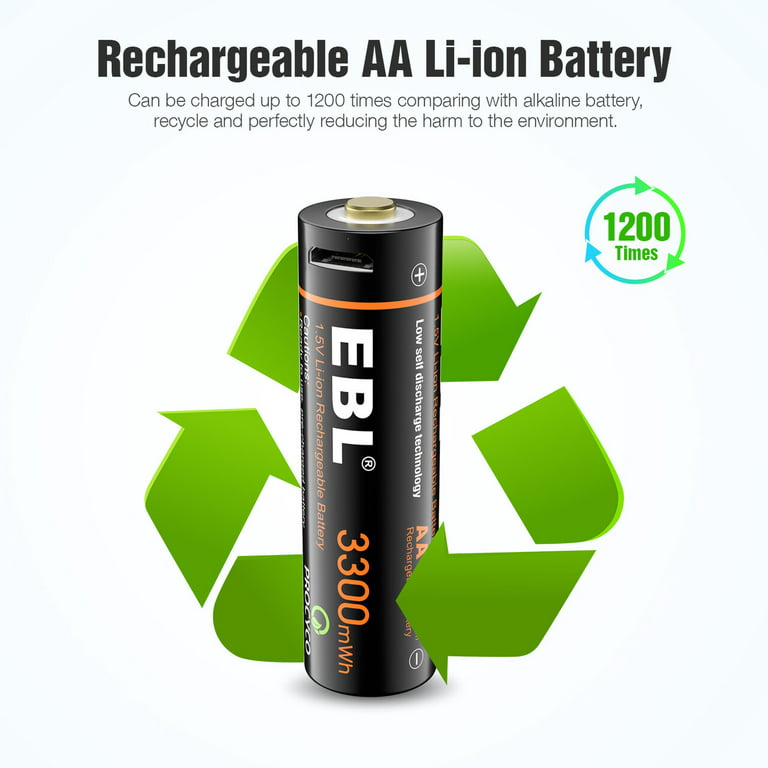 XTAR AA 1.5V 3300mWh Rechargeable Li-ion Battery