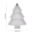 thumbnail image 2 of Bonita bandeja para árbol de Navidad, bandeja para aperitivos con forma de árbol de Navidad, plato para aperitivos (blanco), 2 of 4