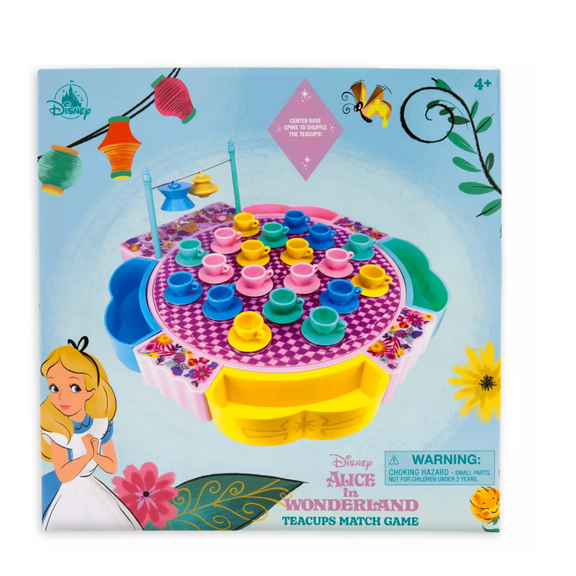 Disney Alice in Wonderland Teacups Match Game New with Box