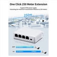 thumbnail image 1 of 5 Uds. Extensor PoE de 4 Puertos de 1 A 3 Puertos Pasivo en Cascada IEEE802.3Af 100Mbs para Interruptor Repetidor de TransmisióN IP NVR IP, 1 of 8