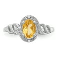 thumbnail image 5 of Primal Gold 10 Karat White Gold Citrine and Diamond Ring, 5 of 7