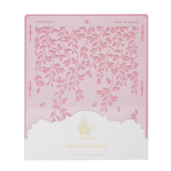 Lacupella Cake Stencil DANIA - Creeping Vines Pattern