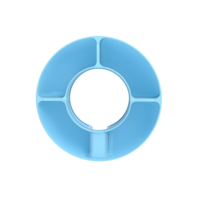 Decodeary Portable Size Outdoor Activities Snack Bowl With Handle Durable Cup Accessories blue 4 frames