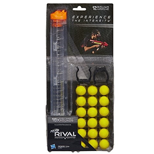 Paquete de Recarga Nerf Rival de 18 Redondas y Revista de 12 Nerf