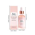 thumbnail image 3 of 5-in-1 Anti-Aging Facial Serum, Rose Gold, 30ml/1oz, with Hyaluronic Acid, Collagen, Vitamin C for Skin Elasticity, Fine Lines, 3 of 9