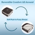 thumbnail image 5 of PETMAKER Dog Blanket - Sherpa Blanket for Bed, Couch or Car (Charcoal), 5 of 9