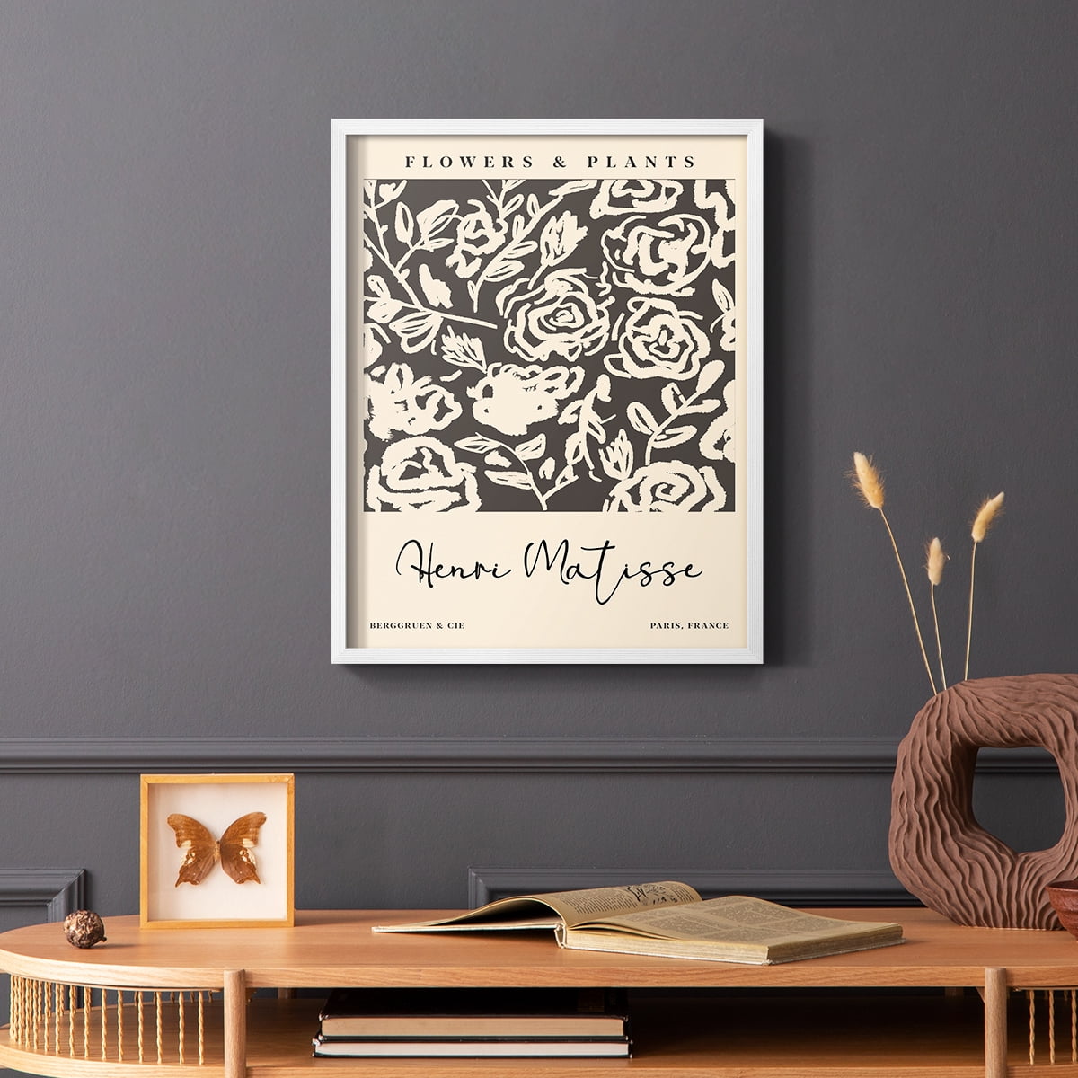 Matisse CXCVI Framed Print in White Solid Wood 11 x 14 Framed Print