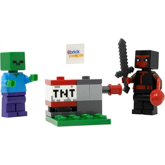 LEGO Minecraft Ninja with Zombie and TNT Launcher Combo Pack, Six Pack
