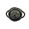 thumbnail image 6 of DecMode 11", 9" Black Polyester Traditional Storage Basket, 2 - Pieces, 6 of 9