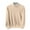 Beige, variant on Mens Sweaters Slim Fit Round Neck Long Sleeve Plain Pullover Sweaters Stretchy Casual Fall Winter Tops (XL, Yellow)