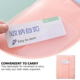 thumbnail image 3 of 2 Pcs Heavy Duty Plastic Folder Storage Bags for Receipts, Student File Organizer, Travel Document Holder, Desktop Use, 3 of 6