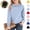 Sky Blue, variant on Mfakffe Kids Polo Shirts Back To School School Uniform Long Sleeve Shirts Casual Notch Collar(Dark Blue,4-5 Years)