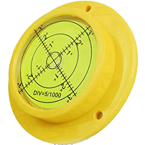 HOT Round Bubble Level, 90X17mm High Precision Circular Spirit Level with 3 Mounting Holes, Measuring Instrument Tool