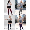 thumbnail image 6 of DOVACKA Plus Size Thigh High Socks for Women, Extra Long Knit Cotton Striped Over Knee Leg Warmers, Breathable Stretchy, Great for Halloween Costume & Cool Weather, 6 of 6