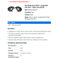 thumbnail image 2 of Rear Brake Dust Shield - Compatible with 2007 - 2009 RX350 2008, 2 of 2