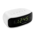 thumbnail image 5 of Magnasonic Radio reloj digital AM/FM con batería de respaldo, alarma dual, funciones de suspensión y repetición, opción de atenuación de pantalla, blanco (EAAC201), 5 of 5