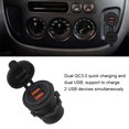 thumbnail image 4 of Dual QC3.0 Carga rápida Cargador USB Dual Toma de Corriente para 12/24V Coche Moto Barco coche Cargador Higoodz Accesorio de coche, 4 of 7