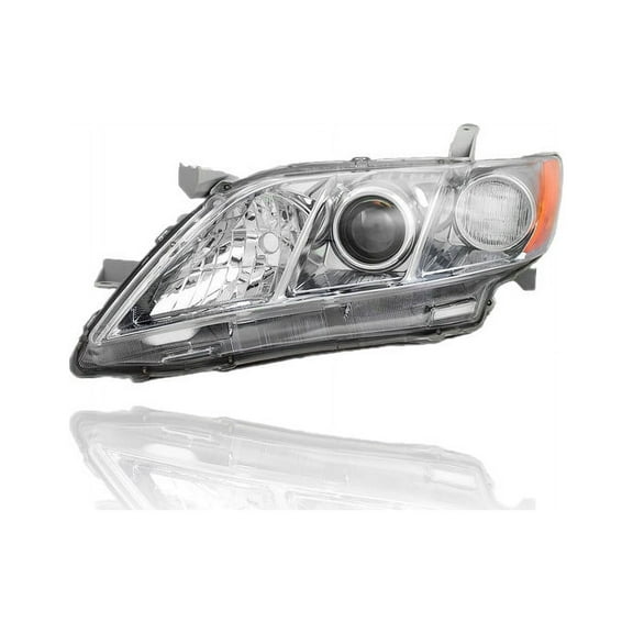 Headlight Assembly - Compatible/Replacement for '07-09 Toyota Camry Hybrid (USA Built) - Halogen - Left Hand - Driver - 8115006C10 CAPA