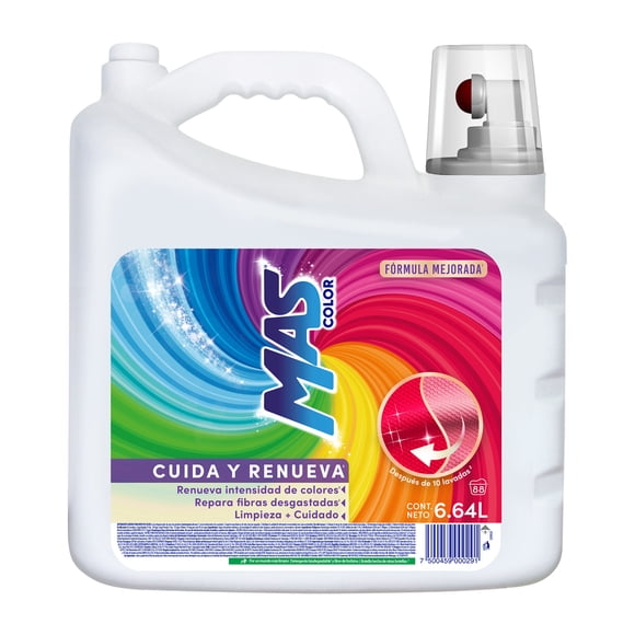 Detergente líquido MAS colores intensos 6.64 l