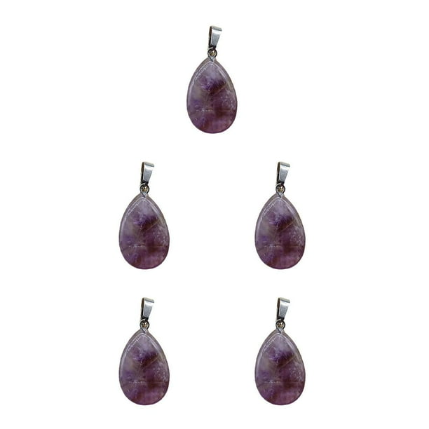 Qarigey Accesorios para collar, abalorios de joyería de piedra Natural de primera calidad, regalos de moda pulidos creativos para mujeres, niñas, Tipo 2 5piezas Qarigey CBP232236