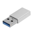 thumbnail image 1 of Convertidor de adaptador TypeC hembra a USB3.0 macho USB accesorios de computadora de carga rápida (blanco gris), 1 of 8