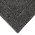 Better Homes & Gardens Cotton Reversible Bath Rug, Grey Flannel, 17" x ...