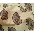 thumbnail image 4 of oneOone Silk Tabby Fabric Paisley Block Print Fabric BTY 42 Inch Wide, 4 of 4