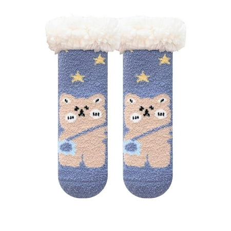 

Toddle Footwear Winter Toddler Shoes Soft Bottom Indoor Non Slip Warm Floor Cute Animal Socks Cartoon Kids Tube Socks