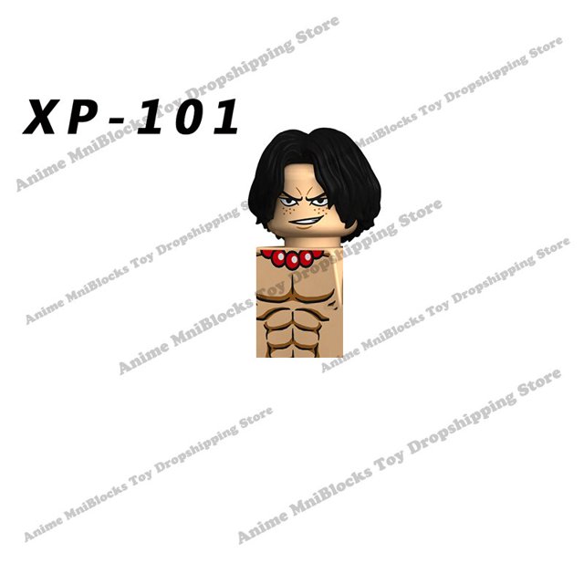 XP036 KT1008 KT1013 Anime One Piece Buliding Blocks Ladrillos Mini Figuras de acción Cabezas serie Juguetes educativos para niños Regalos de cumpleaños Dengxun unisex