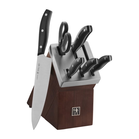 Boyun Daj Definition 7 Pc Self Sharpening Knife Block Set, Fine Edge