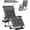 Fossil Gray, variant on DKMOCO Zero Gravity Chair with Canopy, 29IN XL Reclining Camping Lounge Chairs w/Removable Cushion and Cup Holder, Folding Patio Recliner(Fossil Gray)
