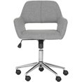 thumbnail image 2 of Brant House Alassio 34.25" Upholstered Polyester Fabric Office Chair in Gray, 2 of 8