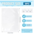 thumbnail image 2 of 50 Pack 5.5x8.5 Inch Sheet Protectors for 3 or 6 Ring A5 Binder, Half Letter Size 7 Holes Mini Heavy-Duty Sheet Protector Sleeves Crystal Clear Playbill Binder Pockets, 2 of 6