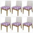 thumbnail image 2 of Cauagu Daisies Flowers for Dining Chair Seat Covers,Slipcovers Kitchen Chair Covers Upholstered Chair Seat Cushion Cover Chair Seat Protector-Six Piece, 2 of 7