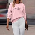 thumbnail image 6 of Bibifish Womens Sweatshirts Graphic Long Sleeve Crewneck Sweatshirts Funny Letter Printed Daily Home Outdoor Workout Pullover Tops, 6 of 8