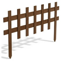 Deluxe Picket Wooden Fence - 18" L x 36" W (Pack of 12)