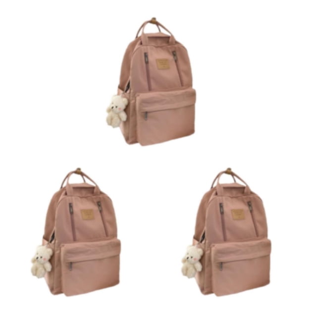 maskred Stylish Backpack With Multiple Compartments Amplify Fashion Statement pink 32*12*42cm 3Set