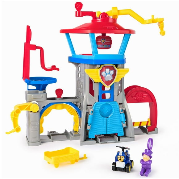 PAW Patrol: Air Rescue, Pup Squad Adventure Bay Airport Playset, with Chase Toy Car & PAW Patrol Vehicle Launcher, Kids Toys for Boys and Girls 3+