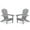 Gray, variant on Adirondack Chair Set of 2, Wooden Folding Adirondack Chairs for Outdoor, All Weather Patio Chairs with Cup Holder, Heavy Duty Adirondack Lawn Chairs