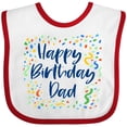 thumbnail image 3 of Inktastic Happy Birthday Dad Boys or Girls Baby Bib, 3 of 4