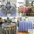 thumbnail image 6 of BalsaCircle 120" Round Gingham Checkered Polyester Tablecloth Sage Green, 6 of 8