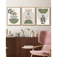 thumbnail image 2 of Drsoum Bohemia Art Modern Prints Framed Bohemain Printing Abstract with Leaf & Sun Lines Decor 11x14in3pcs Natural, 2 of 5