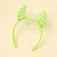 thumbnail image 7 of FENOHREFE Green Devil Hairbands Festive Photo Props Halloween Horn Headbands Party Headpiece Fun Headbands for Music Festivals, 7 of 7